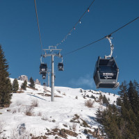 Kabinenbahn Saulire 1, Februar 2025