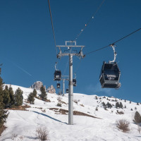 Kabinenbahn Saulire 1, Februar 2025