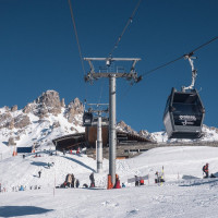 Kabinenbahn Saulire 1, Februar 2025