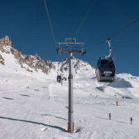 Kabinenbahn Saulire 2, Februar 2025