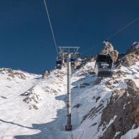 Kabinenbahn Saulire 2, Februar 2025