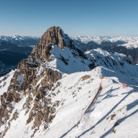 Abfahrt von der Saulire, Februar 2025