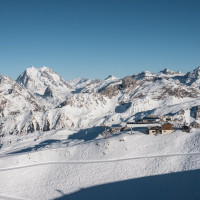Bergstation der Kabinenbahn Vizelle, Februar 2025
