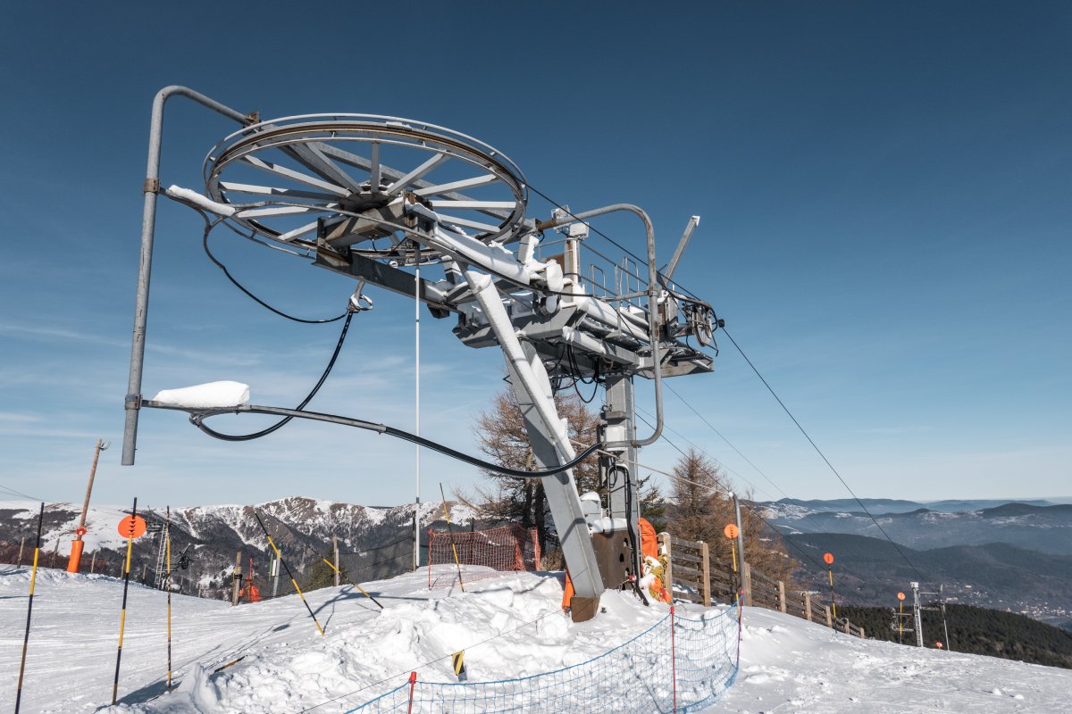 Schlepplift Golf mit Panorama auf die Vogesengipfel