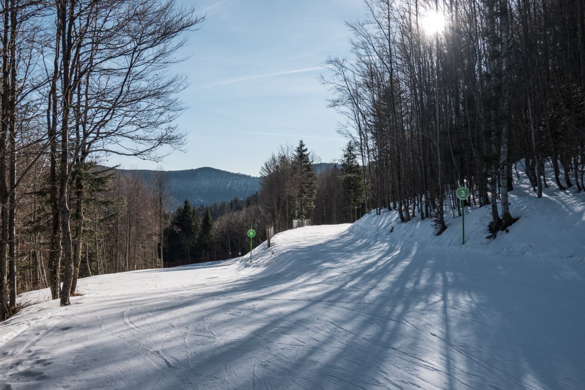 Übungspisten im Skigebiet Schnepfenried