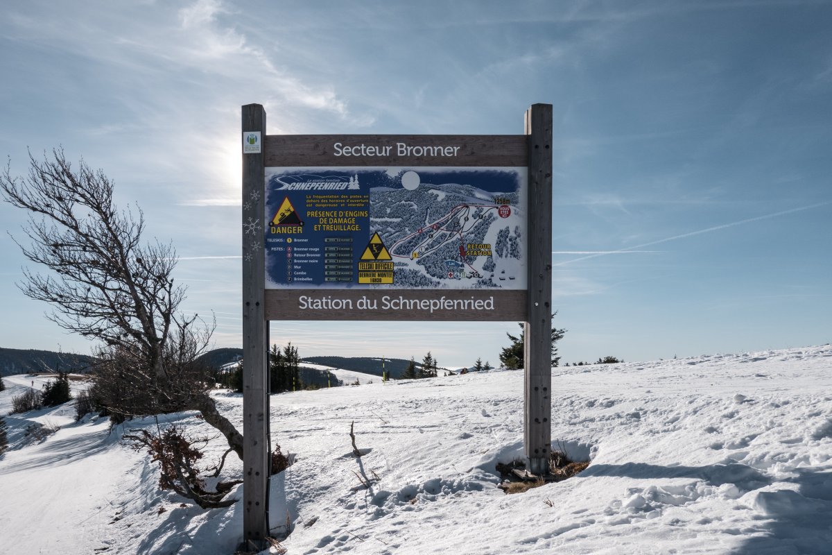Sektor Bronner im Skigebiet Schnepfenried