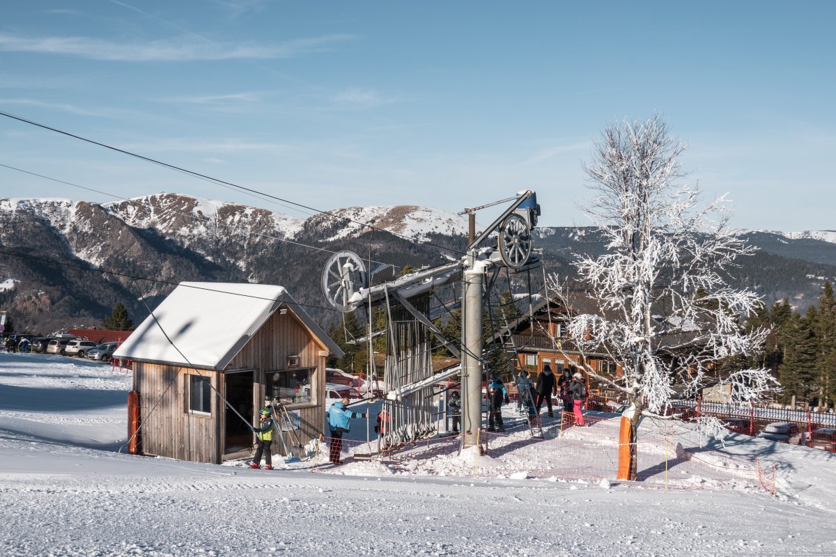 Talstation des Schlepplifts Golf