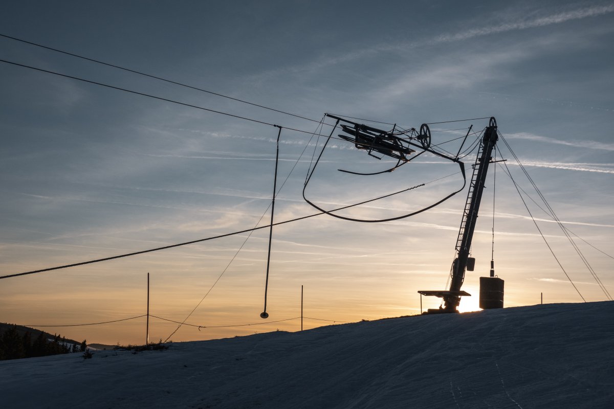 Bergstation des Schlepplifts Bronner, Dezember 2021