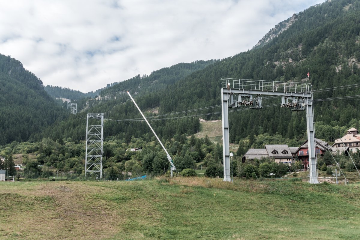 Kabinenbahn Pontillas, August 2018