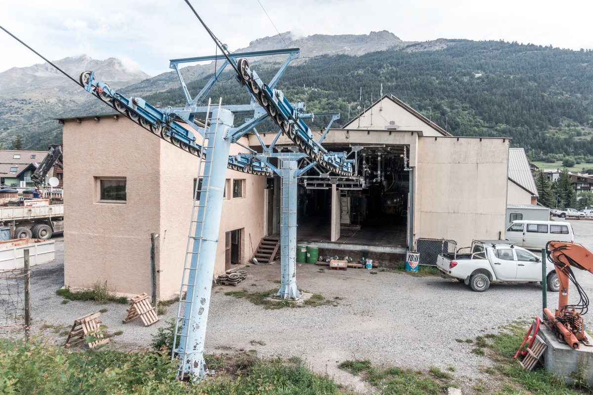Kabinenbahn Fréjus, August 2018