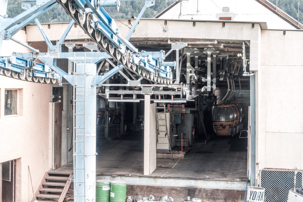 Kabinenbahn Fréjus, August 2018