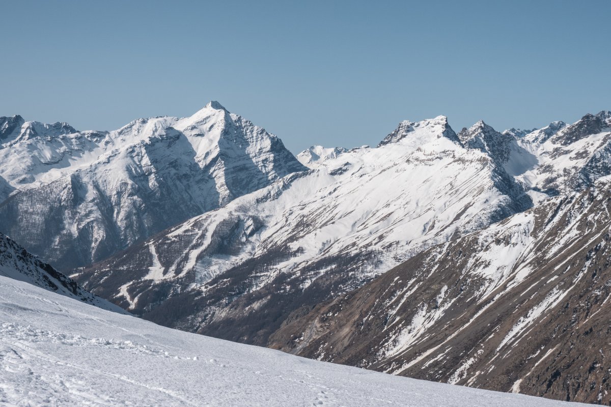 Skigebiet Pelvoux in den französischen Alpen
