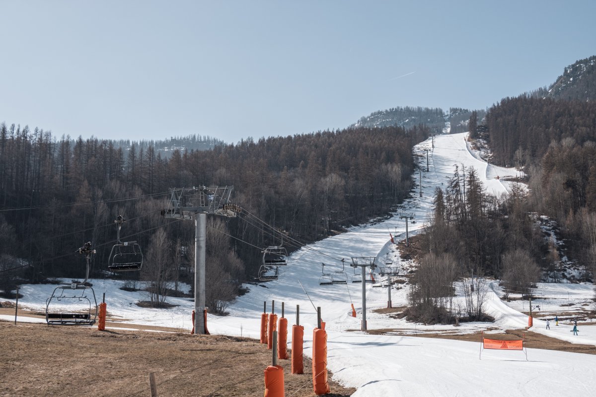 Lange und steile Sesselbahn Casse du Boeuf in Serre Chevalier