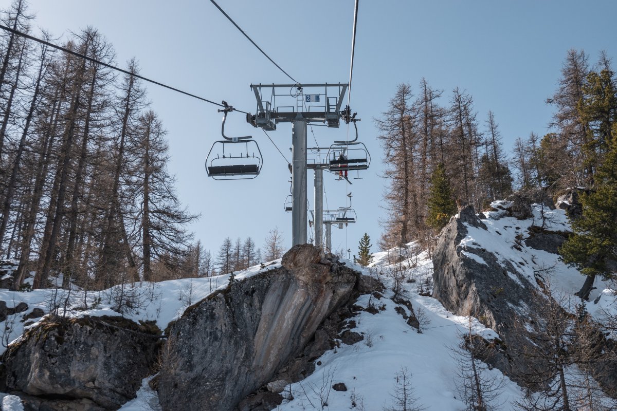 Skigebiet Serre Chevalier mit spektakulärer Sesselbahn