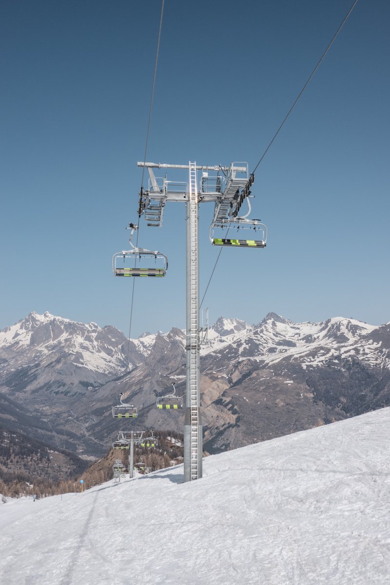Sesselbahn Eychauda im Skigebiet Le Monêtier-les-Bains