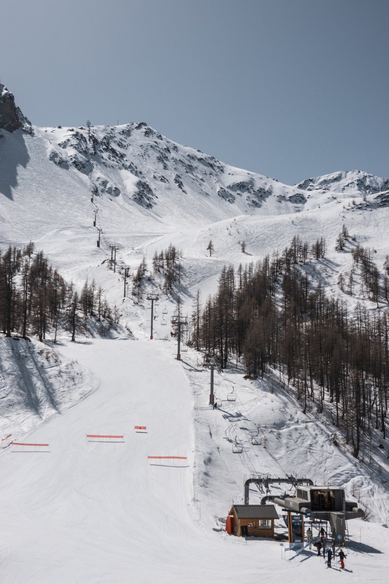 Lange und steile Sesselbahn Yret in Le Monêtier-les-Bains