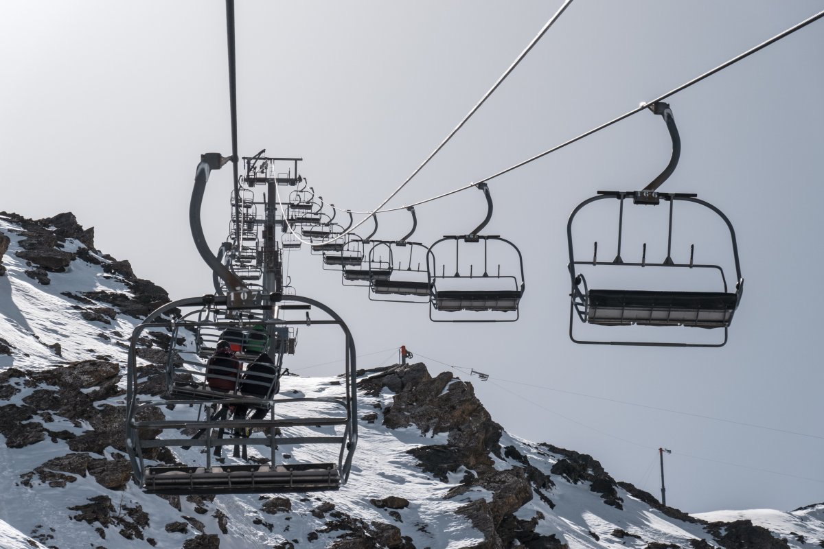 Sesselbahn Yret zum höchsten Punkt im Skigebiet Serre Chevalier