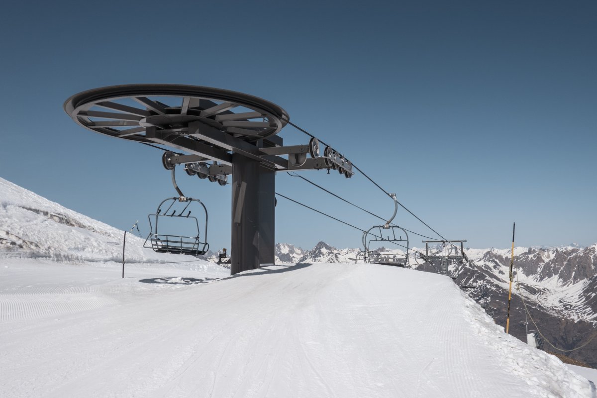 Bergstation der Sesselbahn Yret