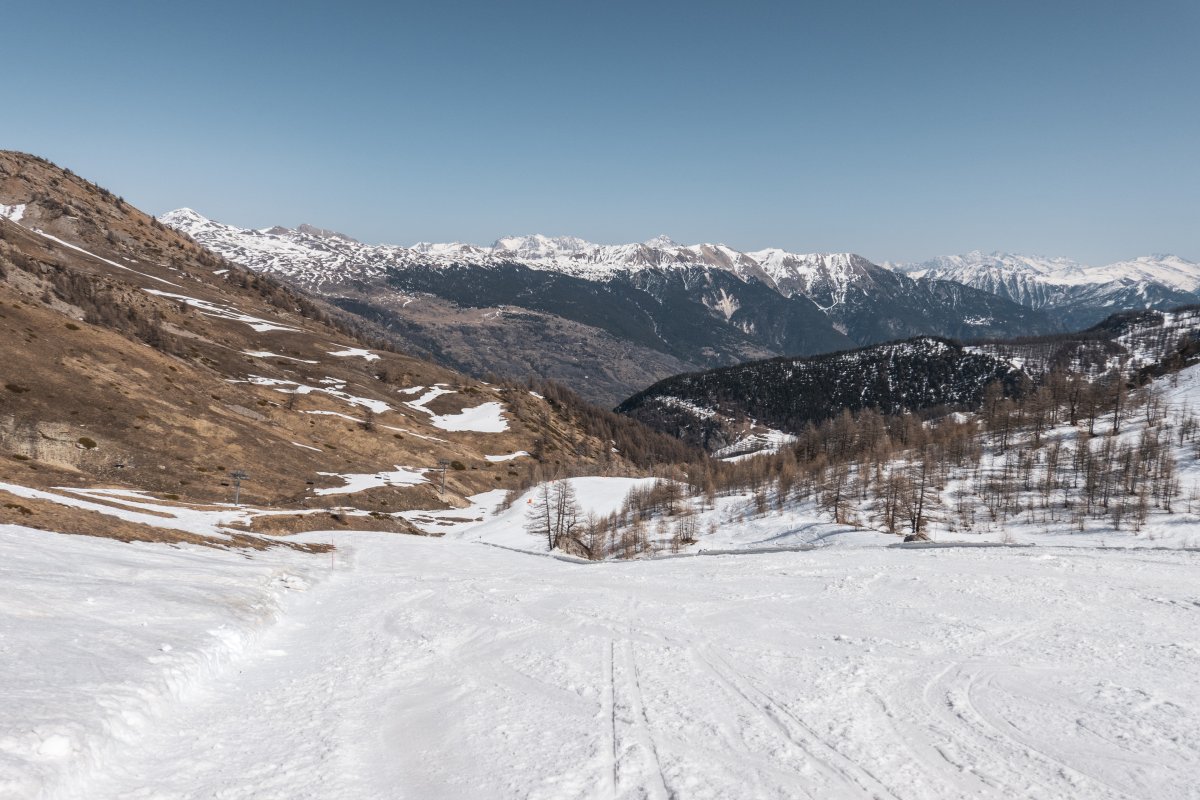 Skipiste Vallons im Skigebiet Serre Chevalier