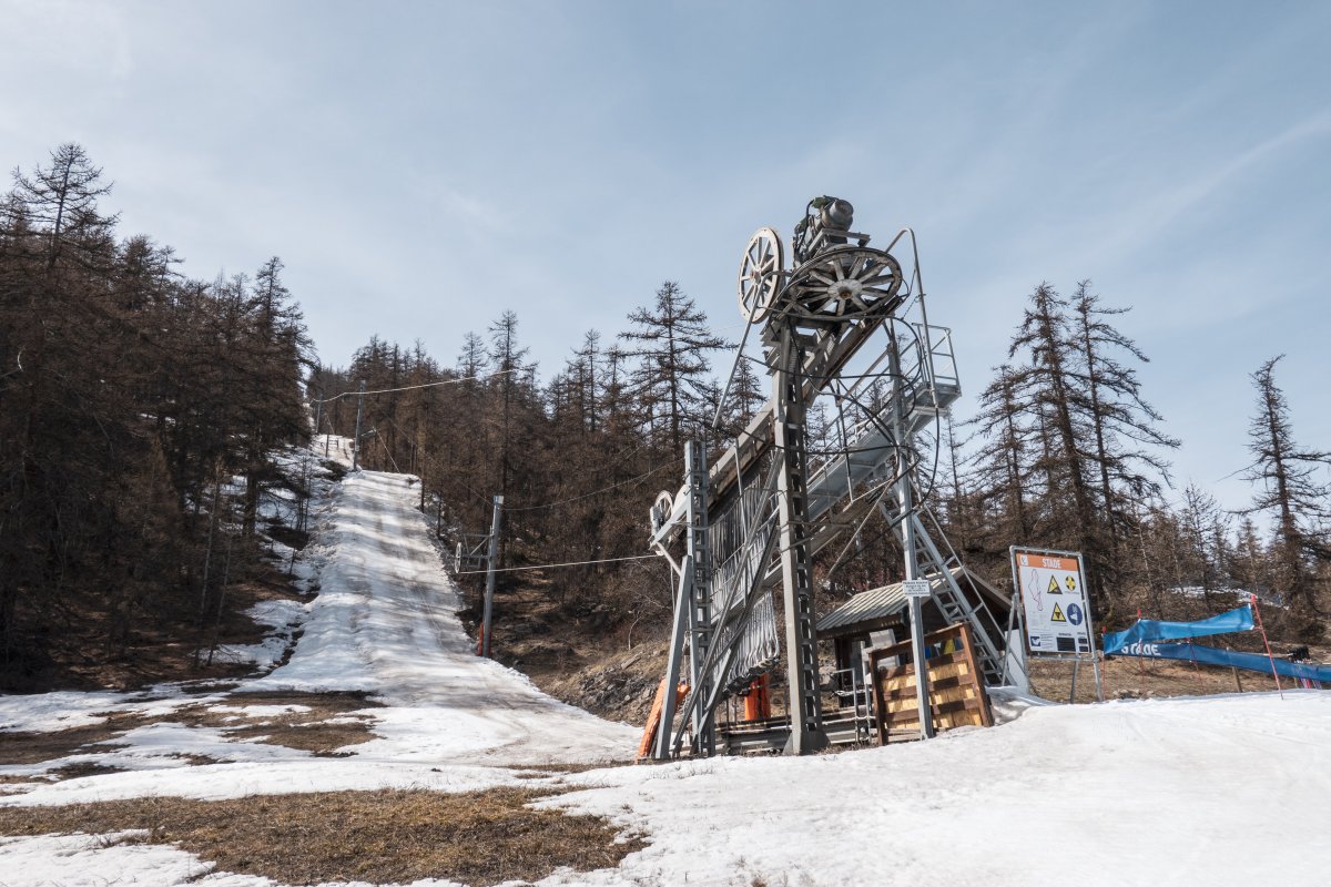 Poma-Schlepplift Stade in Briançon