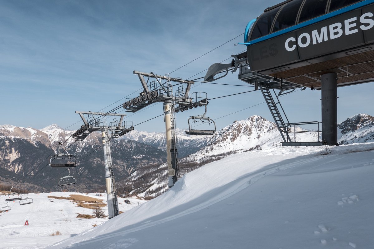 Sesselbahn Combes im Skigebiet Serre Chevalier