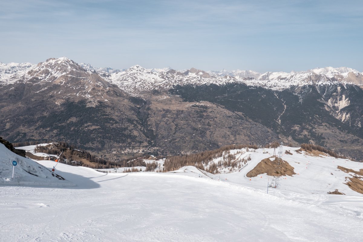 Piste im Skigebiet Serre Chevalier