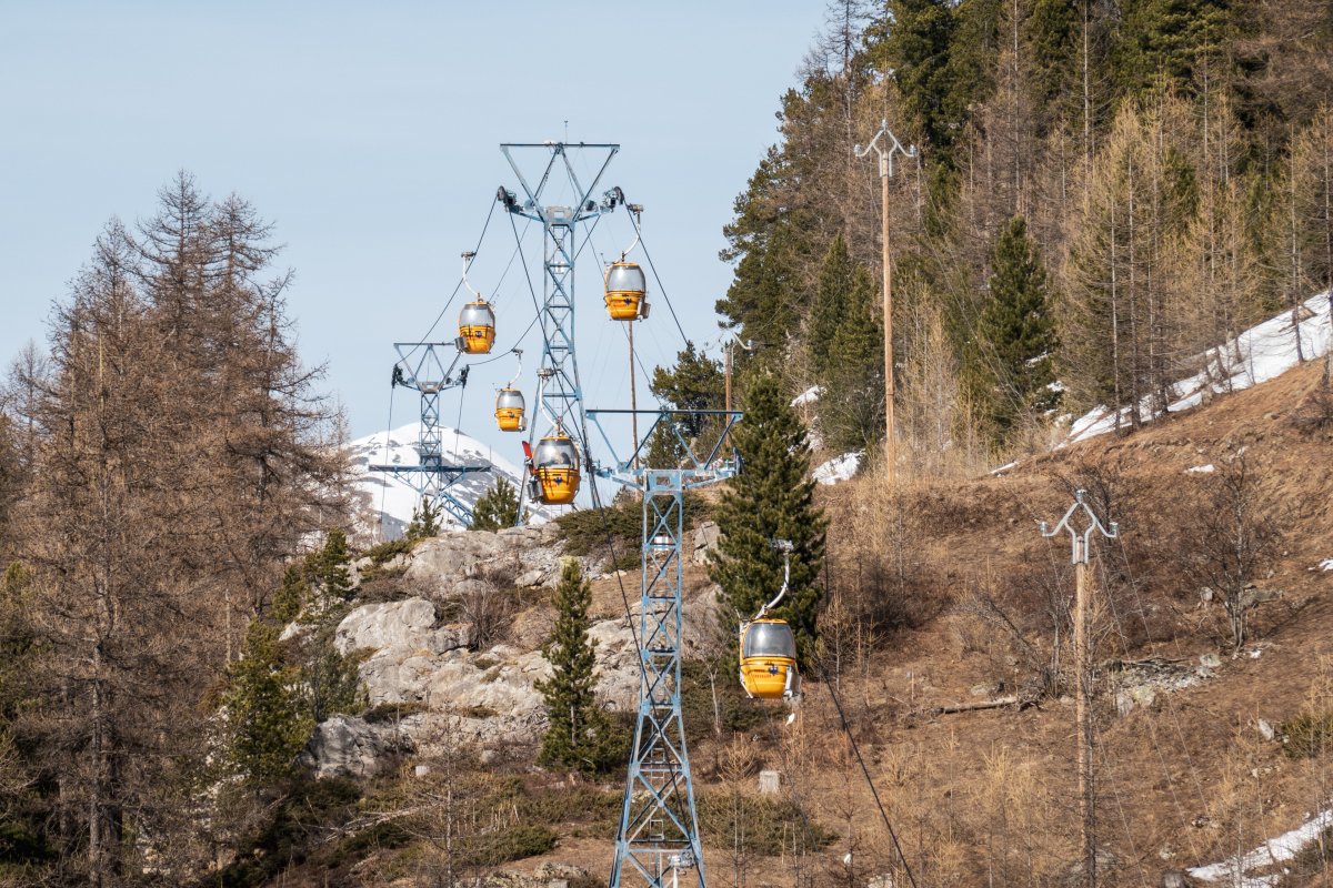 Kabinenbahn Villeneuve-Fréjus, März 2022