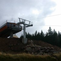 Bergstation der Sesselbahn Montvoie-Col du Calvaire, Oktober 2005