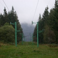 Schlepplifte im Skigebiet Lac Blanc, Oktober 2005