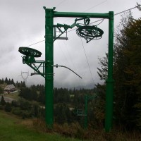 Schlepplift im Skigebiet Lac Blanc, Oktober 2005