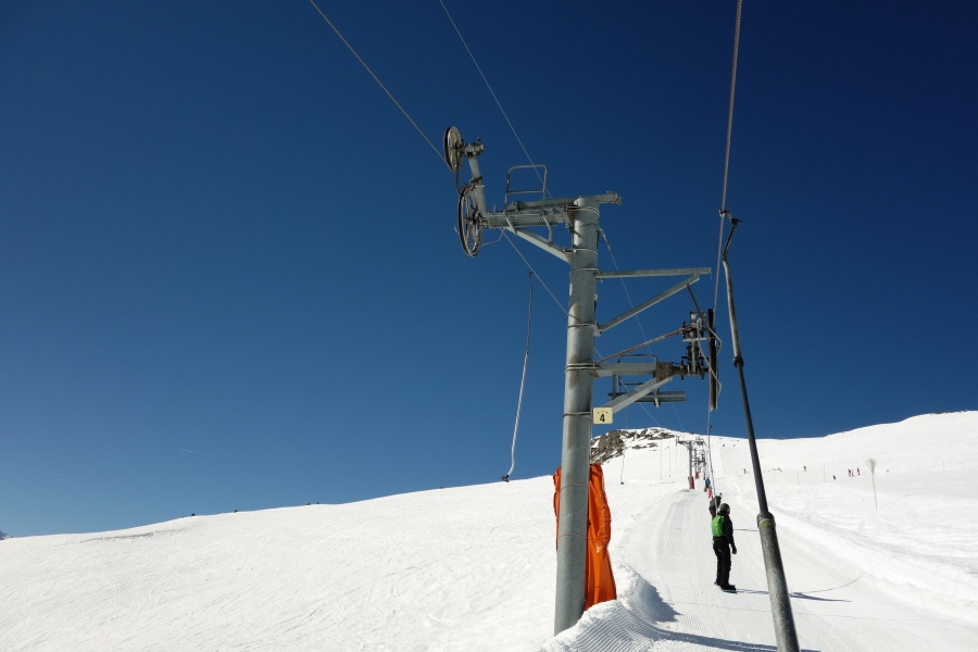 Schlepplift Aiguillette, März 2014