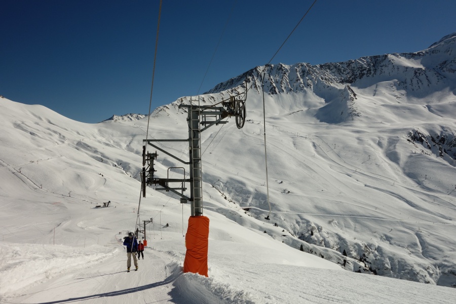 Schlepplift Aiguillette, März 2014