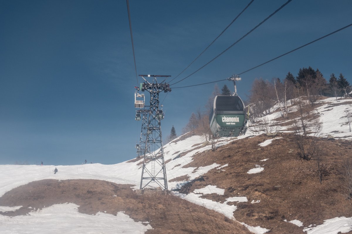 Kabinenbahn Le Tour-Charamillon, März 2022