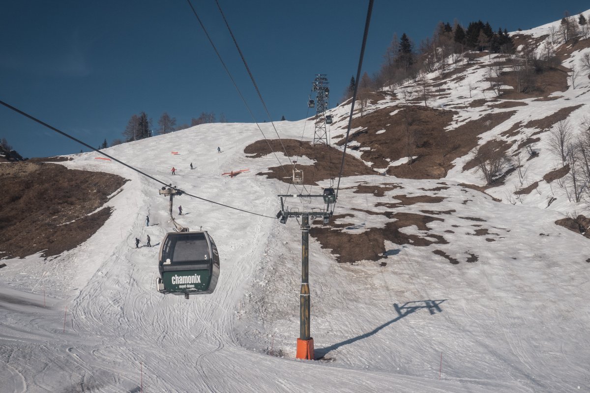 Kabinenbahn Charamillon im Skigebiet Vallorcine - Le Tour