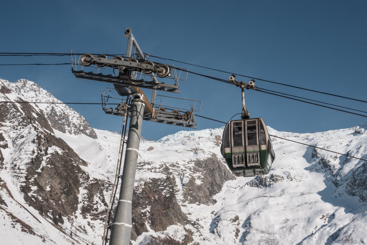 Kabinenbahn Charamillon im Skigebiet Le Tour - Autannes