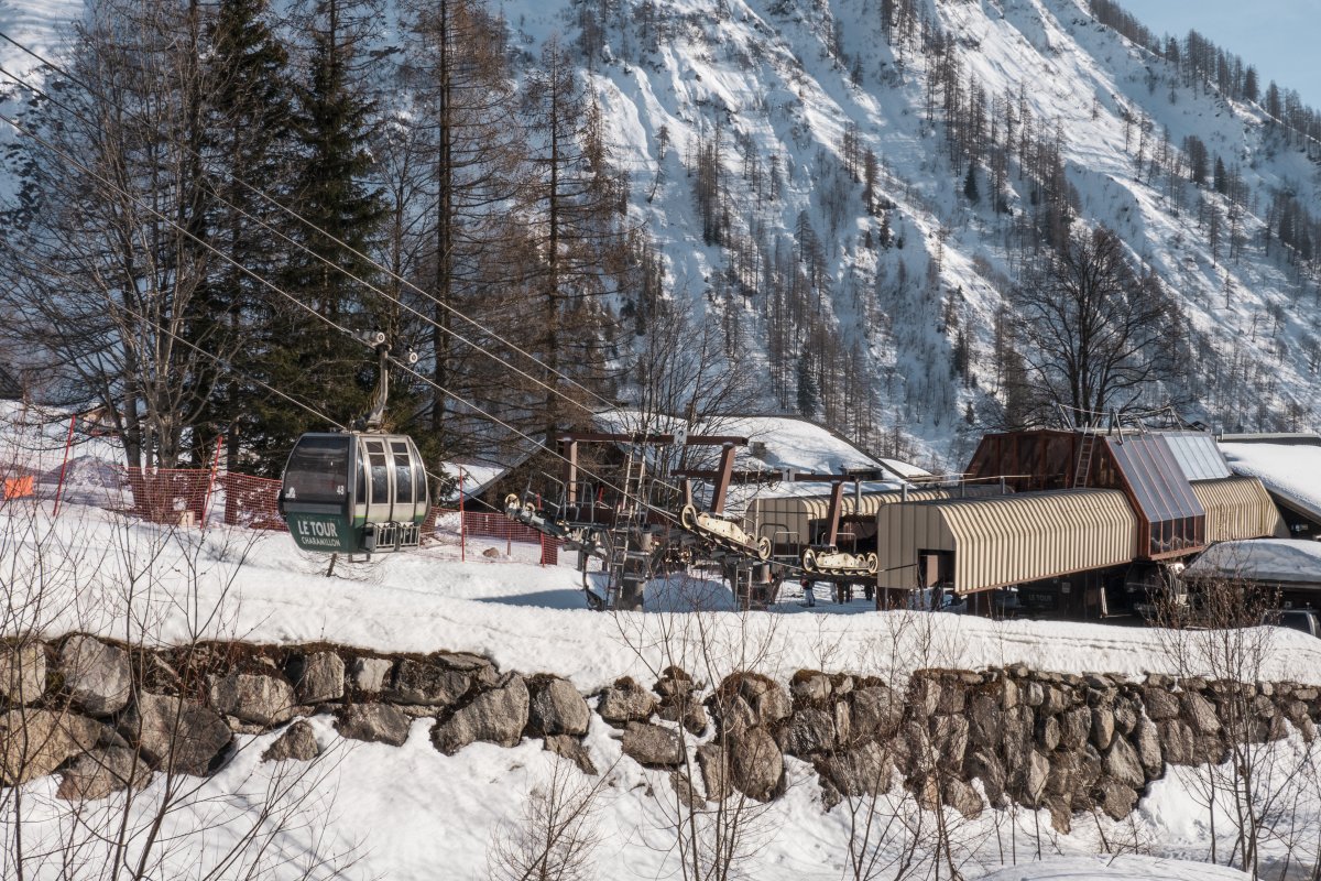 Kabinenbahn Charamillon im Skigebiet Le Tour - Autannes