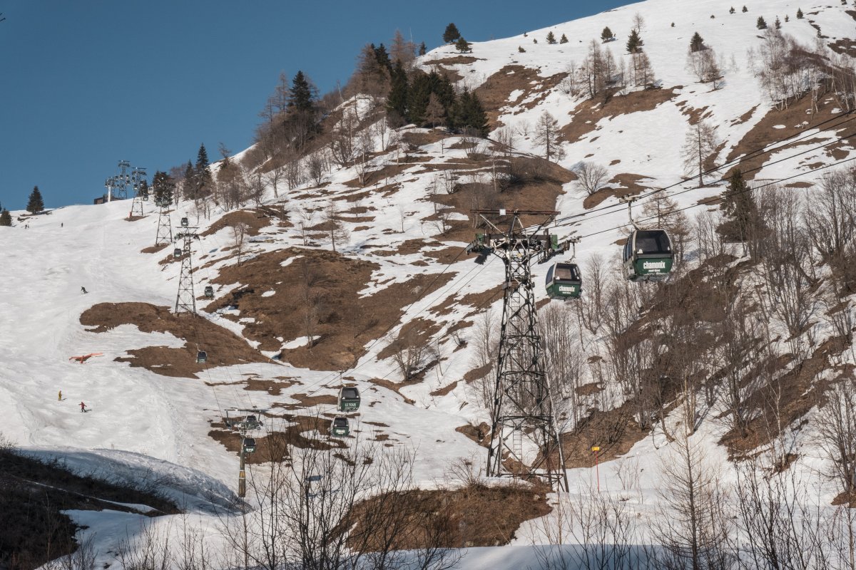 Kabinenbahn Charamillon im Skigebiet Le Tour - Autannes
