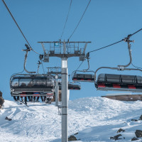 Sesselbahn Mont de la Chambre, Februar 2025