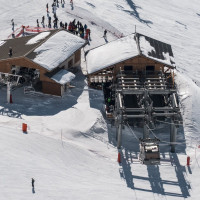 Talstation des Funitels 3 Vallées, Februar 2025