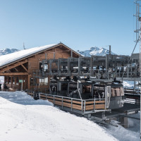 Talstation des Funitels 3 Vallées, Februar 2025