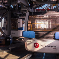 Bergstation des Funitels Grand Fond, Februar 2025