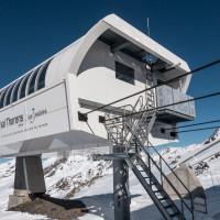 Talstation des Funitels Col de Thorens, Februar 2025