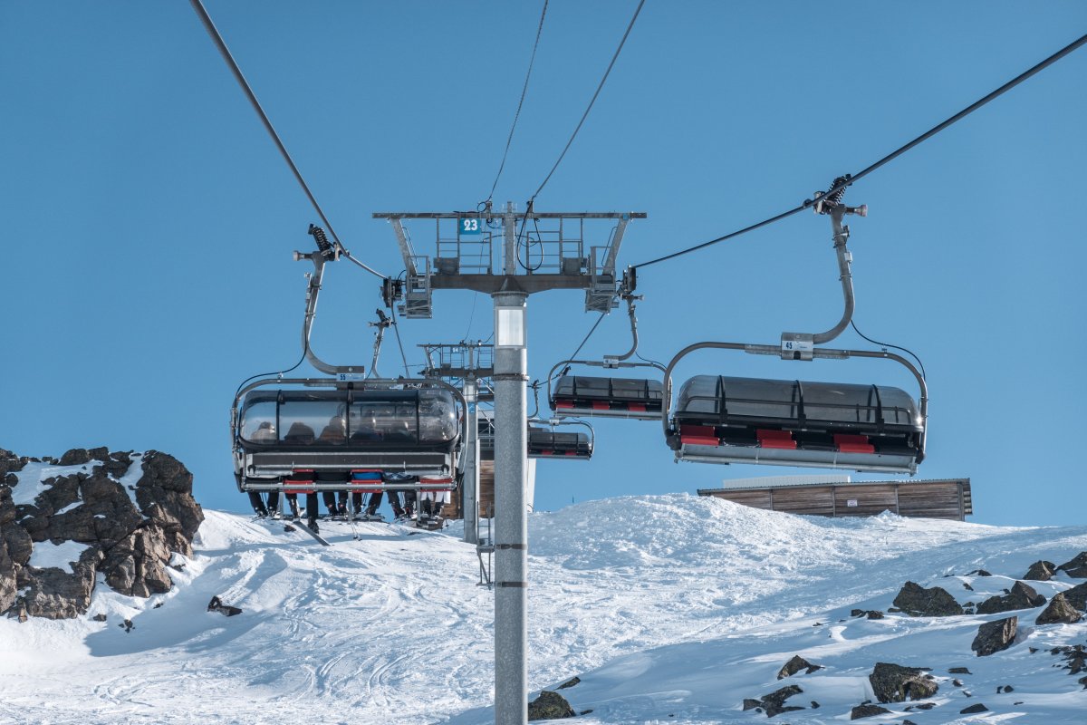 Sesselbahn Mont de la Chambre, Februar 2025