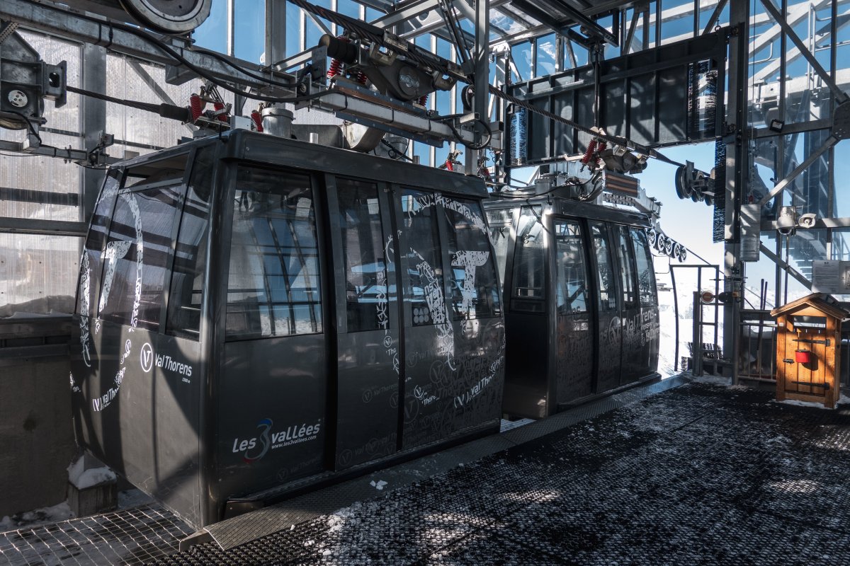 Bergstation des Funitels Col de Thorens, Februar 2025