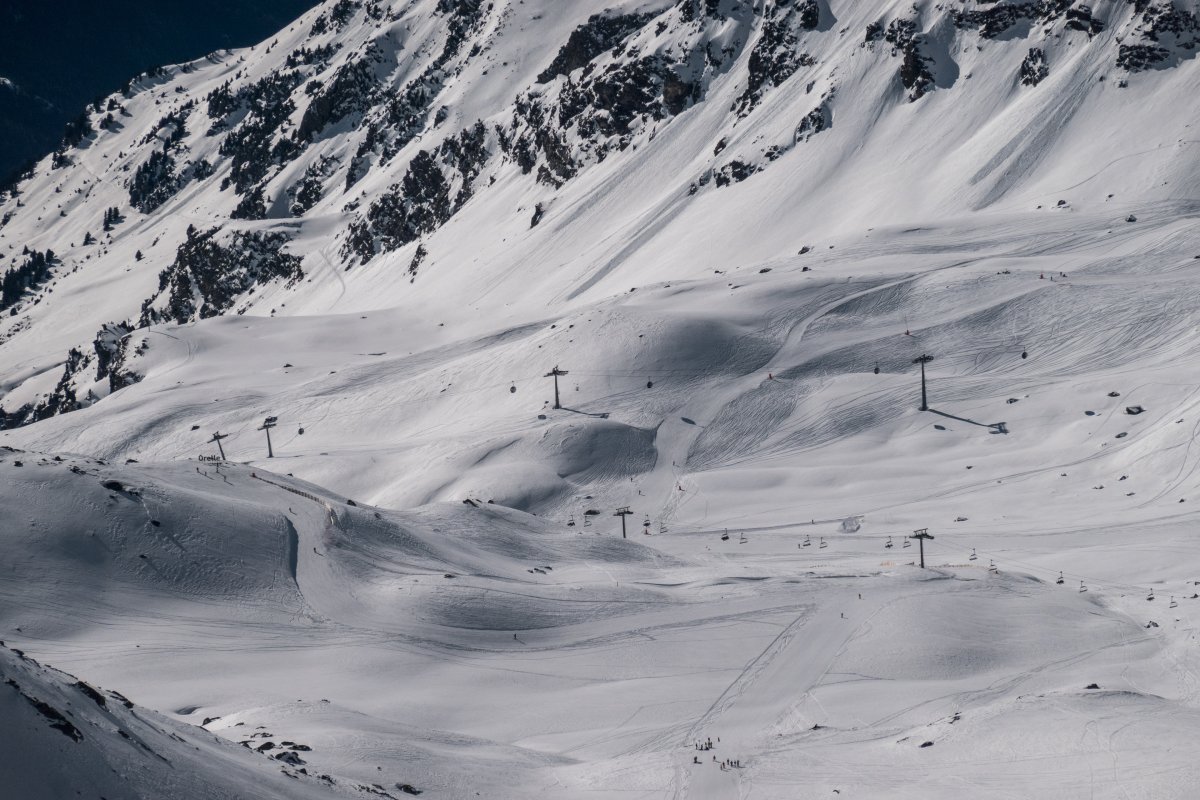 Sesselbahn Portette und Kabinenbahn Moraine, Februar 2025