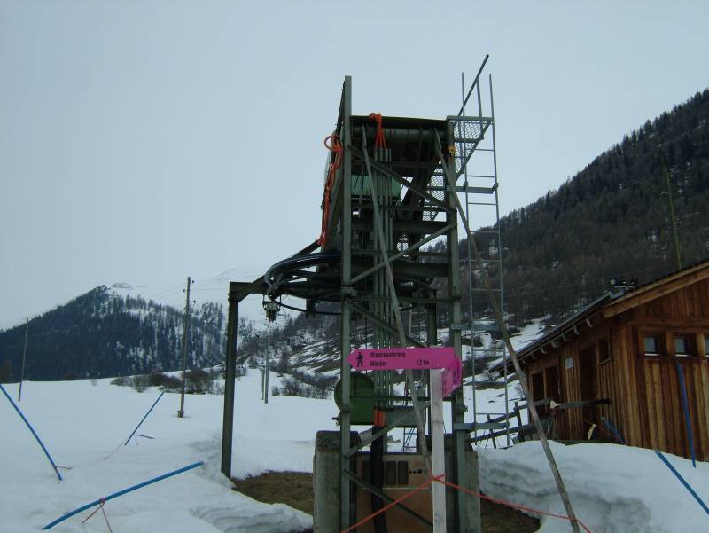 Schlepplift in Geschinen, April 2006