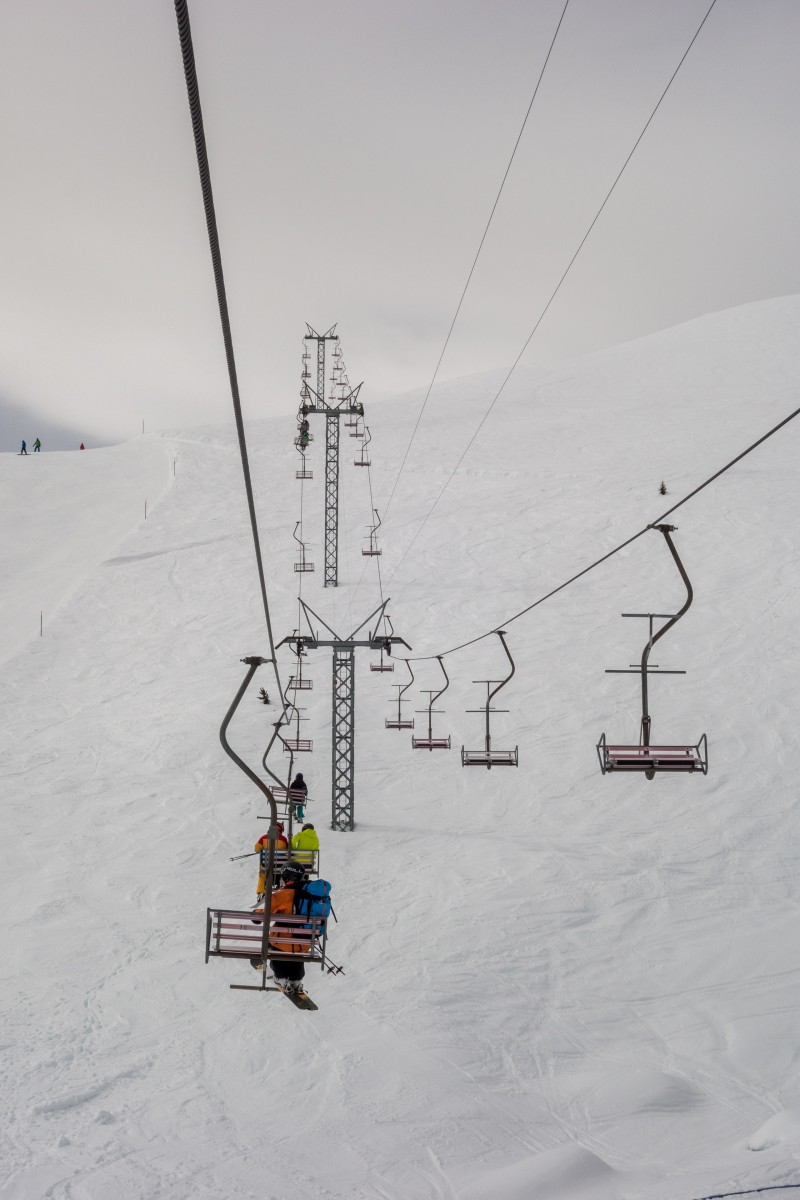 Sesselbahn Bendolla-Les Crêts, April 2018