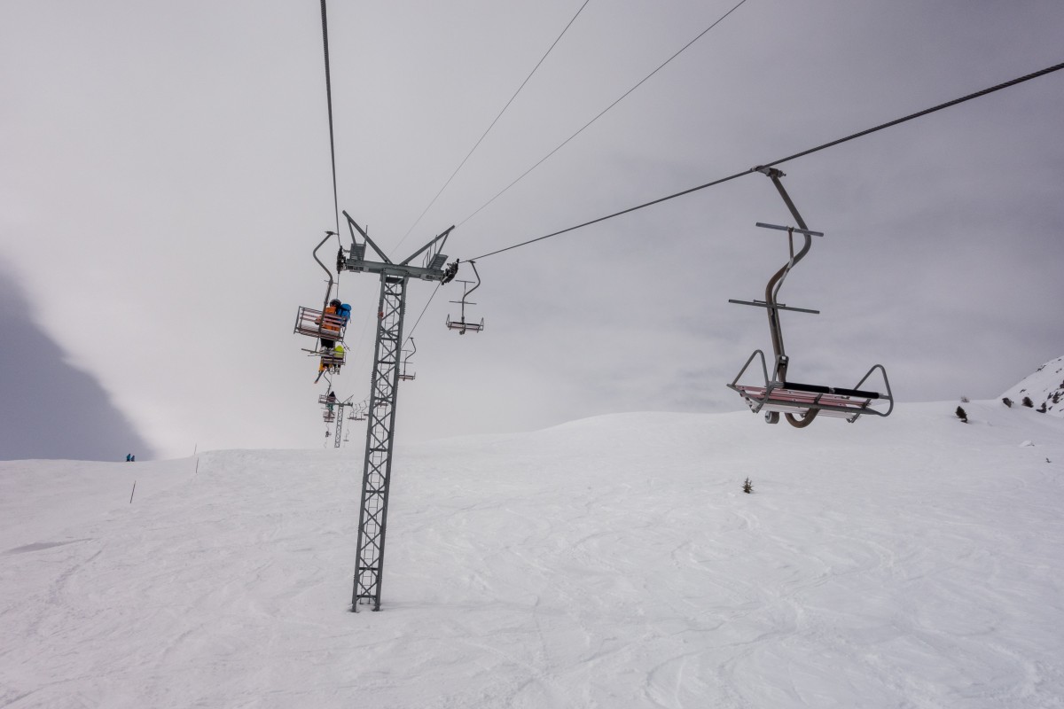 Sesselbahn Bendolla-Les Crêts, April 2018
