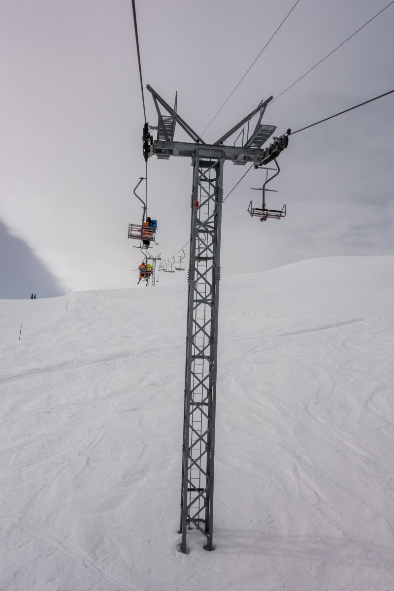Sesselbahn Bendolla-Les Crêts, April 2018