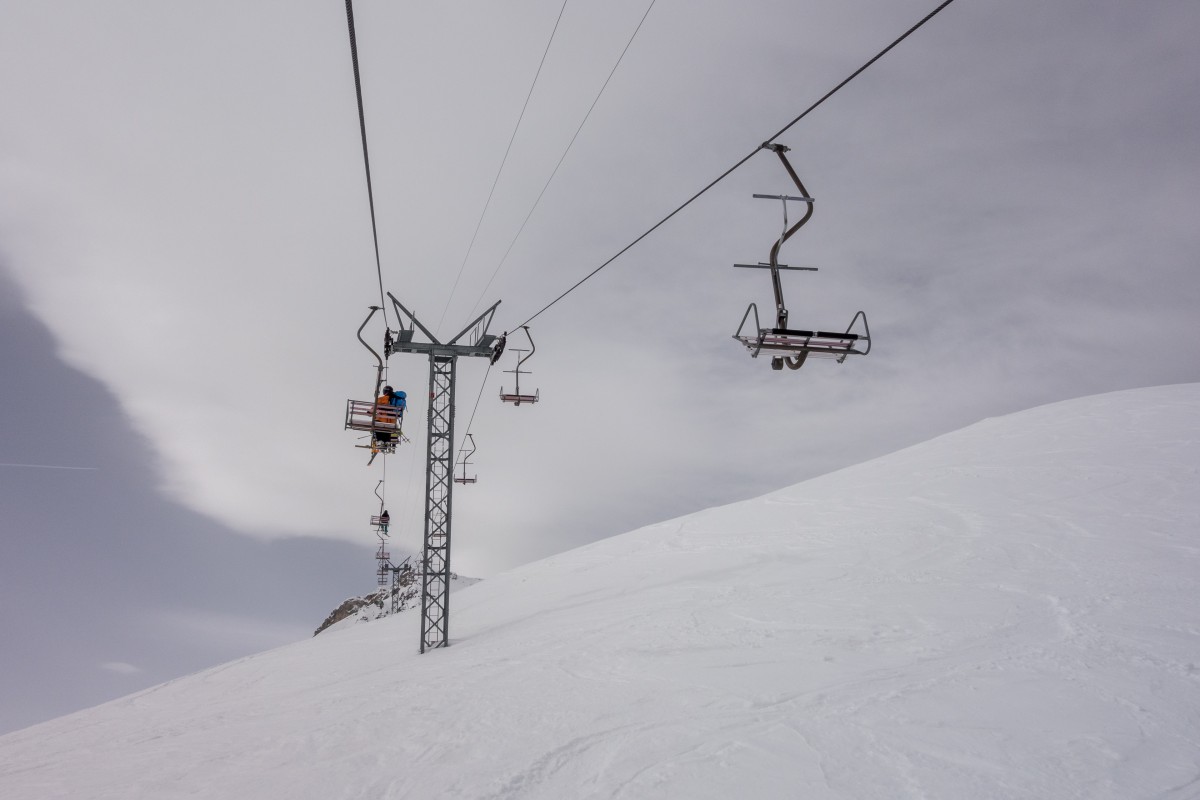 Sesselbahn Bendolla-Les Crêts, April 2018